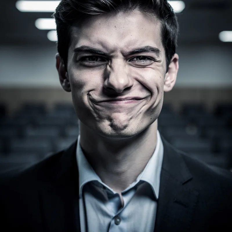 to smirk
