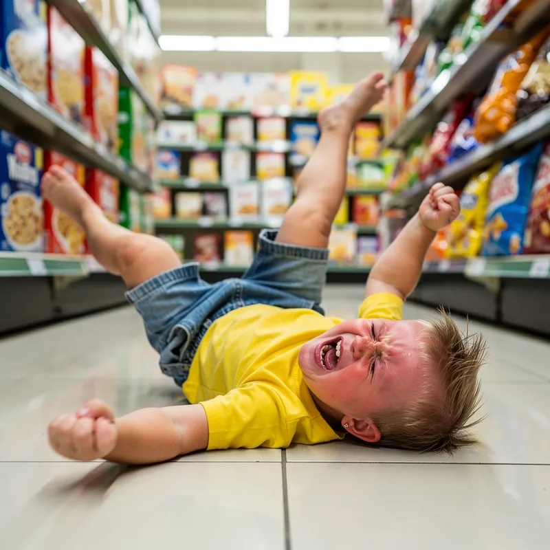 to throw a tantrum