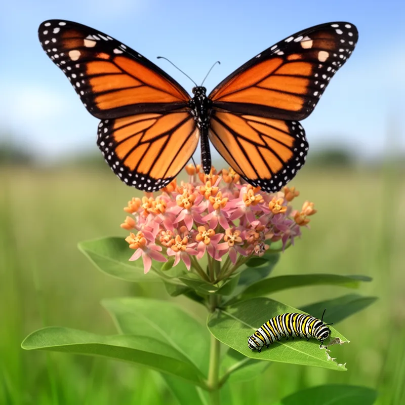 milkweed butterfly