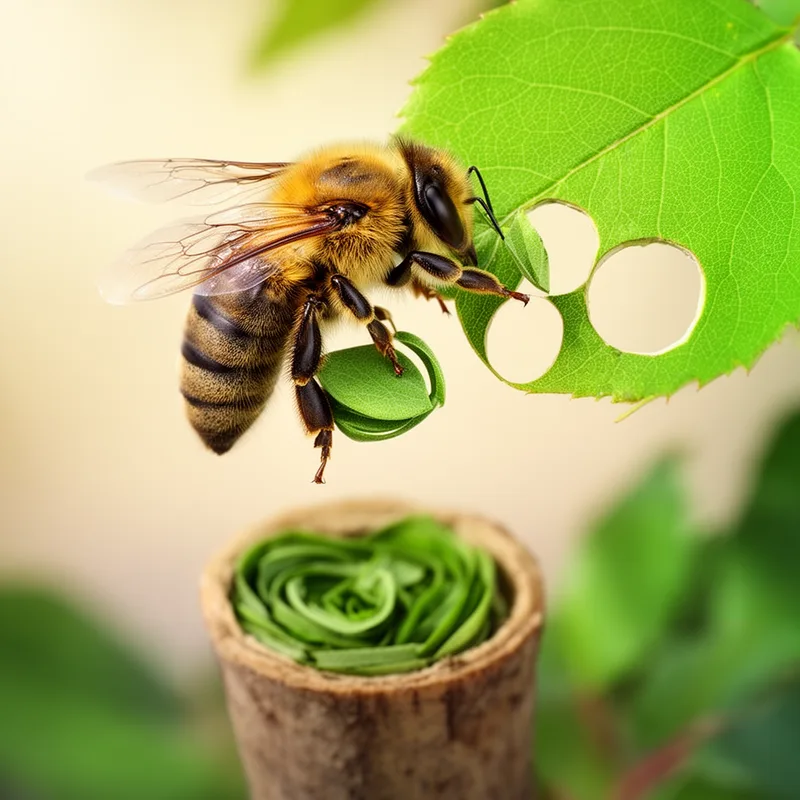 leaf-cutting bee