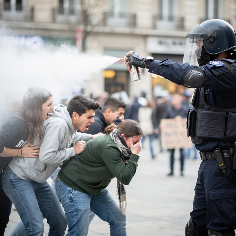 to tear-gas