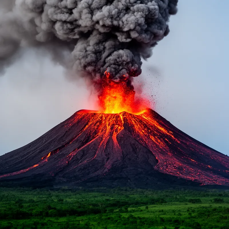 volcanic eruption
