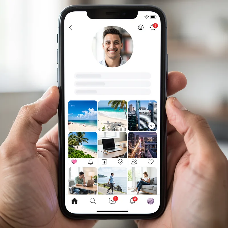 social media profile