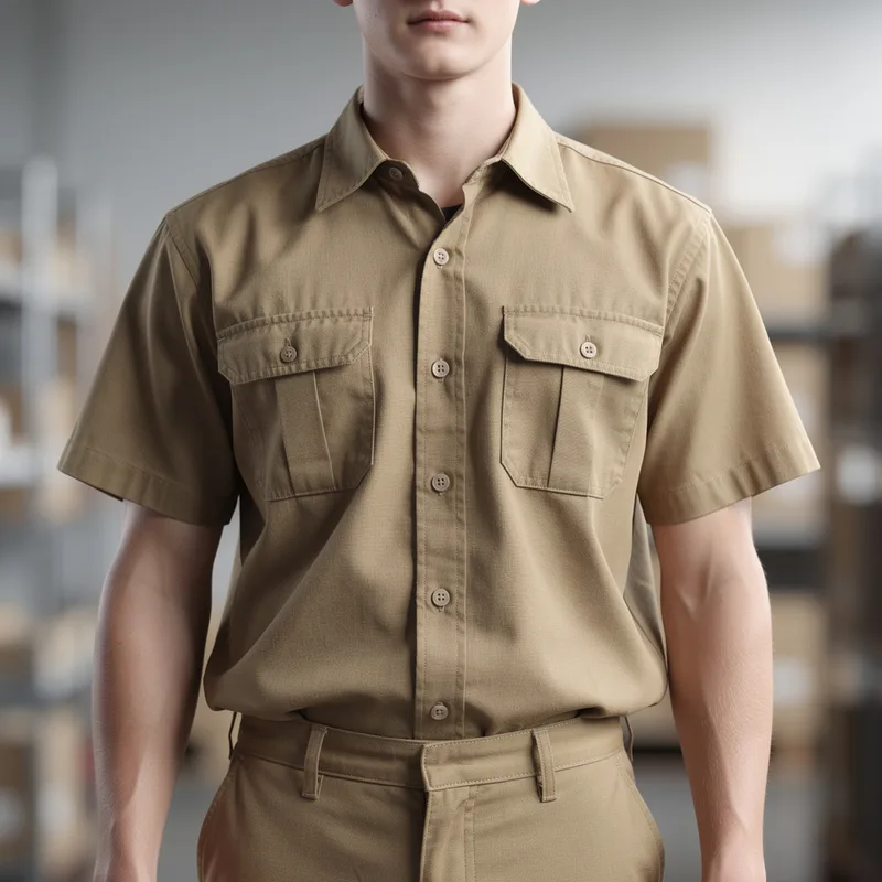 khaki shirt