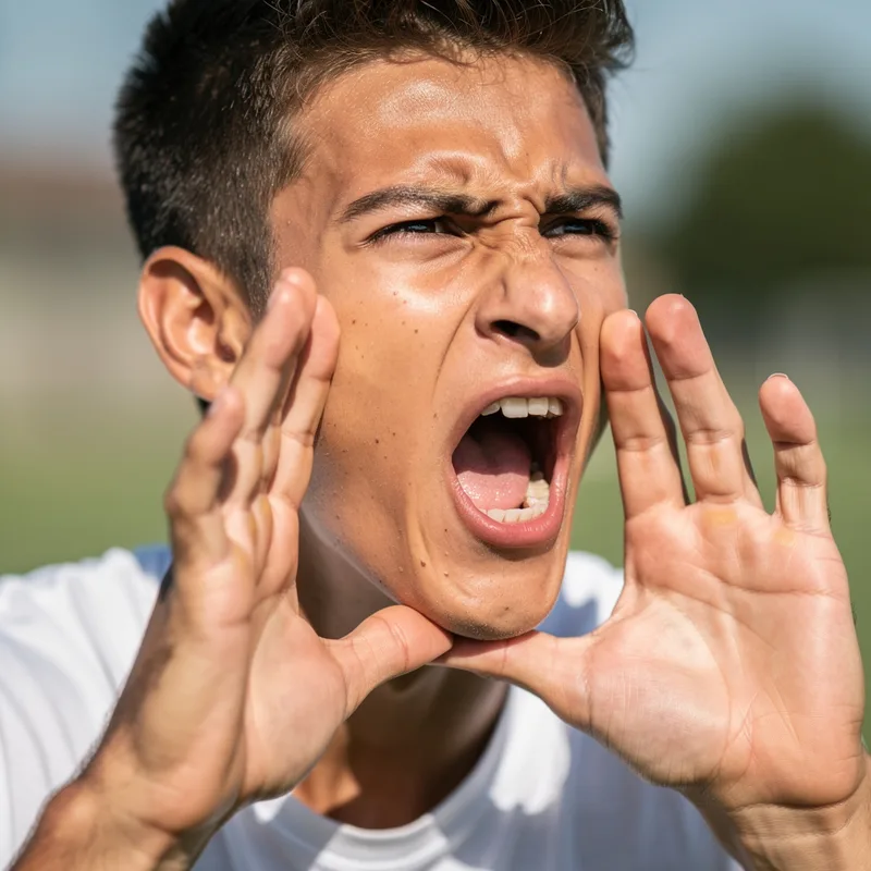 to yell