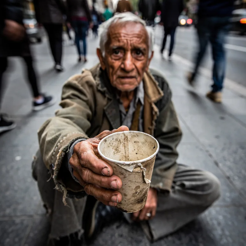 begging