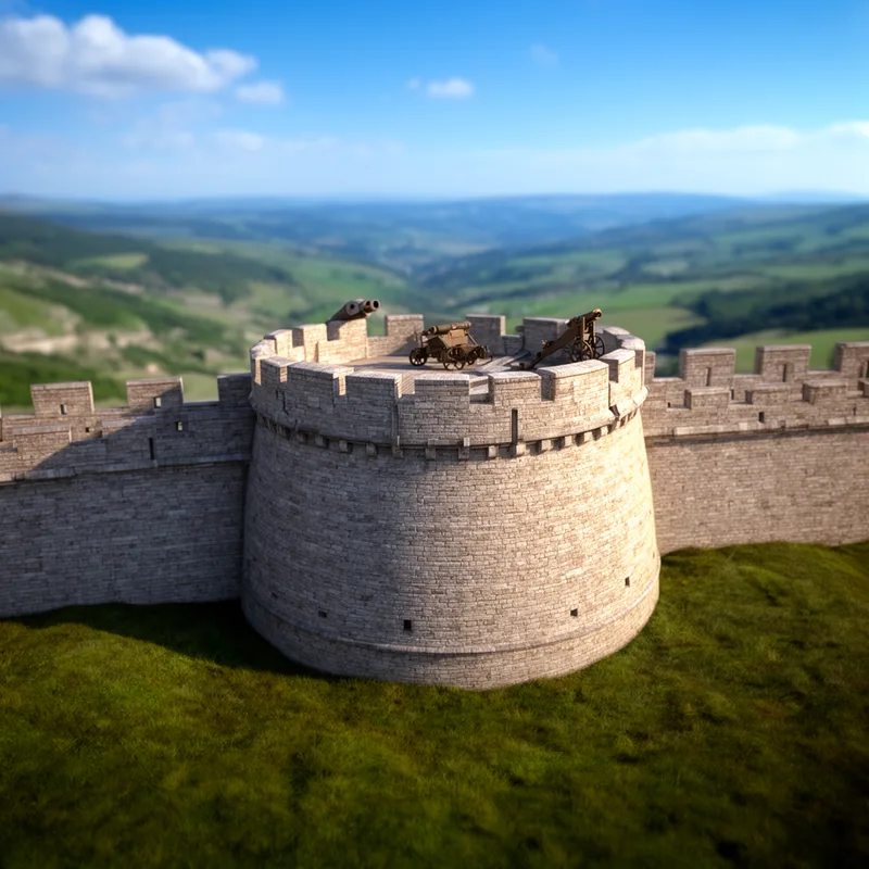semi-circular bastion