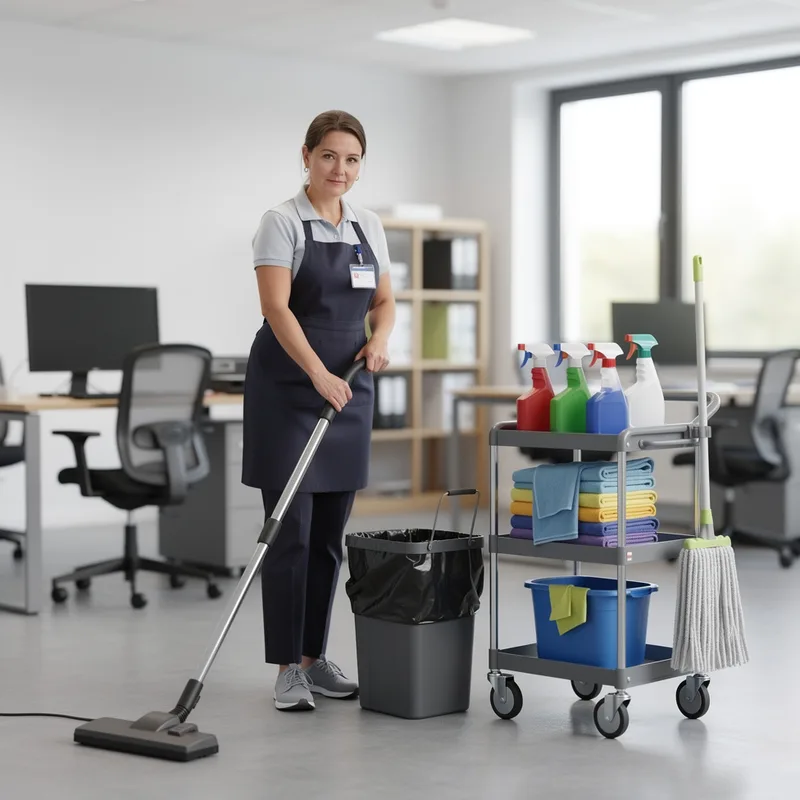 cleaning woman