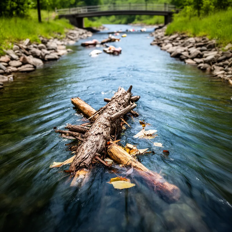 to flow downstream