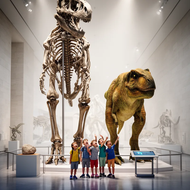 dinosaur exhibit