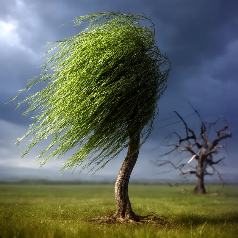 like a willow in the wind