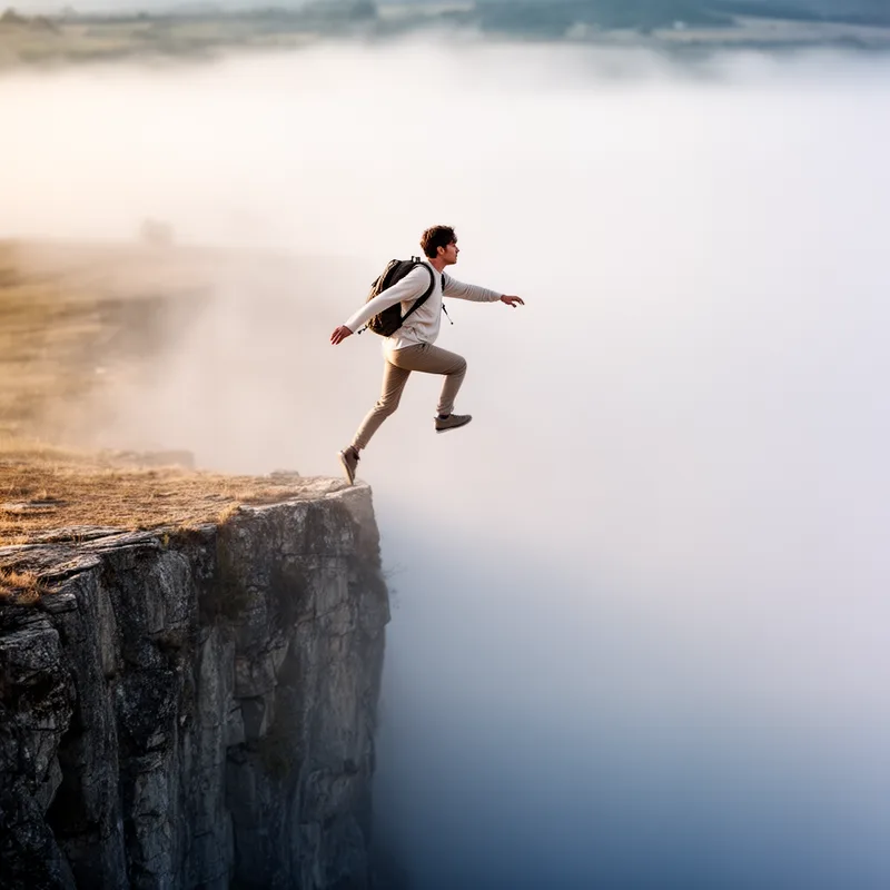 to leap into the unknown