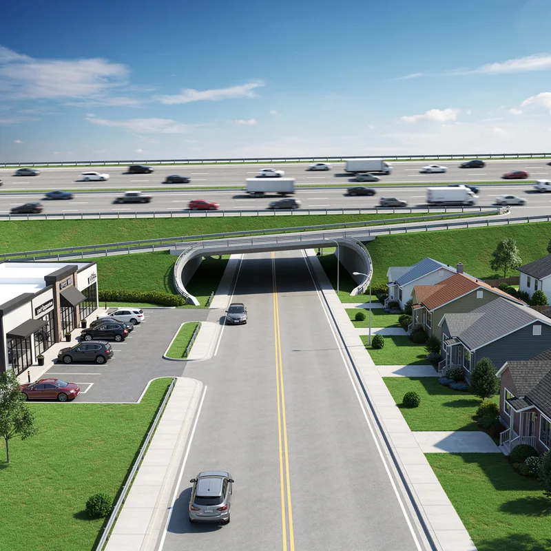 frontage road