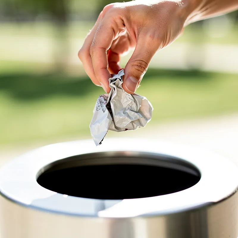 throwing away
