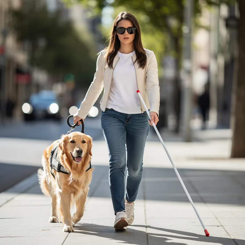 blind person