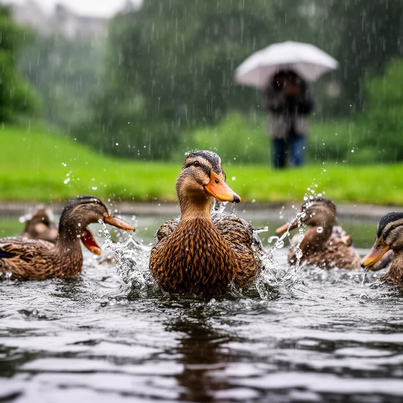 fine weather for ducks
