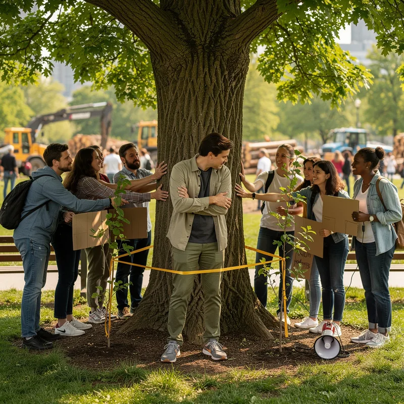 tree-hugging