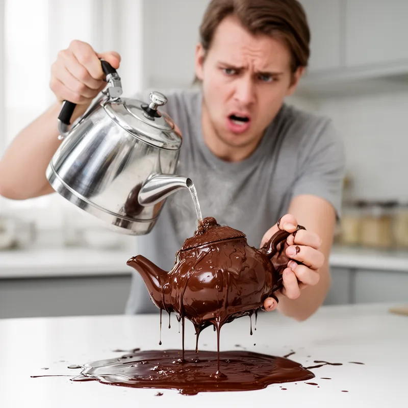 as useful as a chocolate teapot