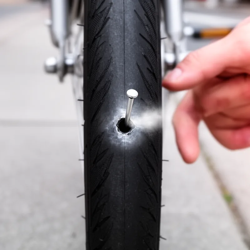 punctured