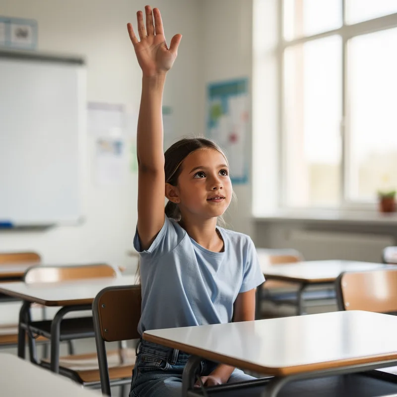 to raise one's hand