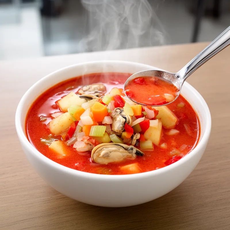 Manhattan clam chowder