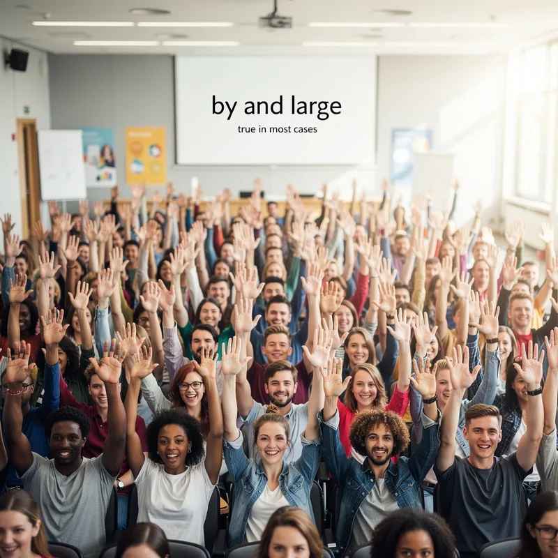 by and large