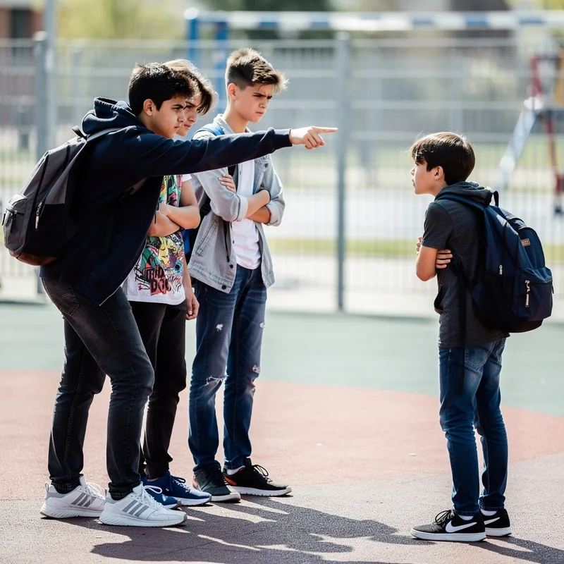 to gang up on