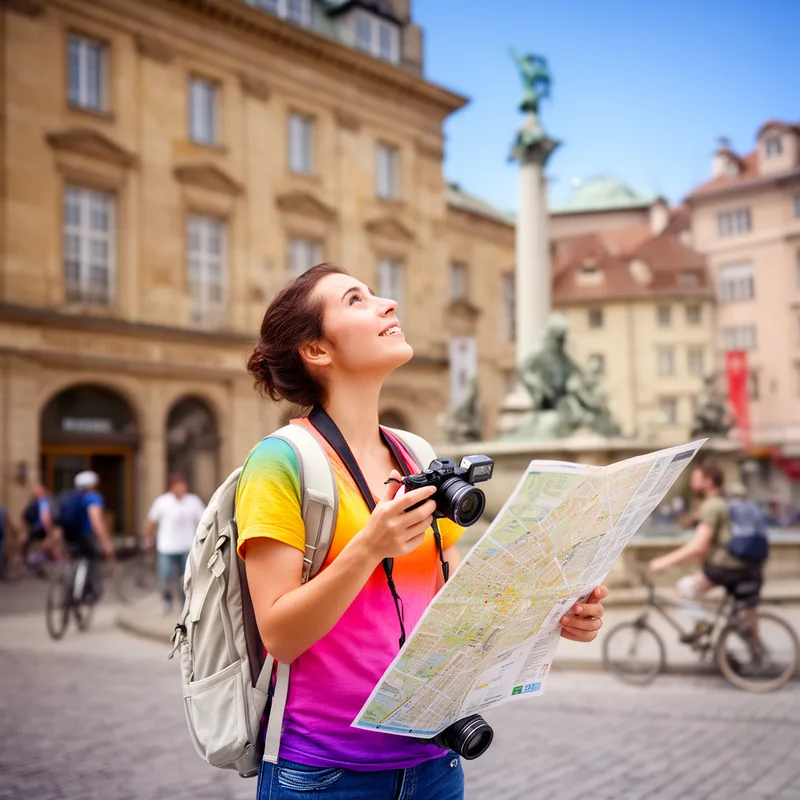 to make like a tourist