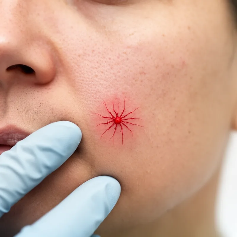 spider nevus