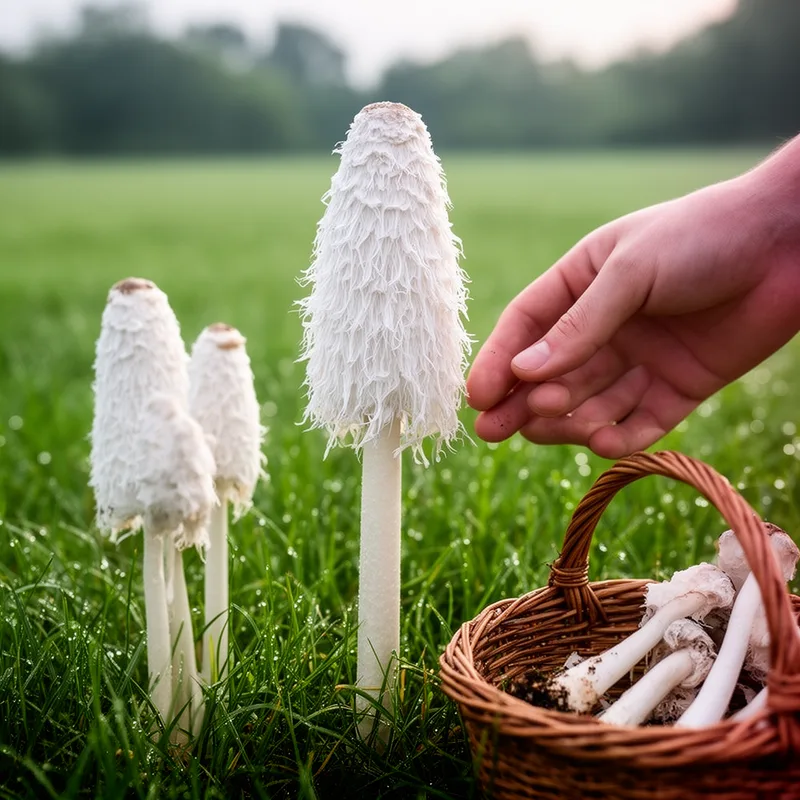 shaggymane mushroom