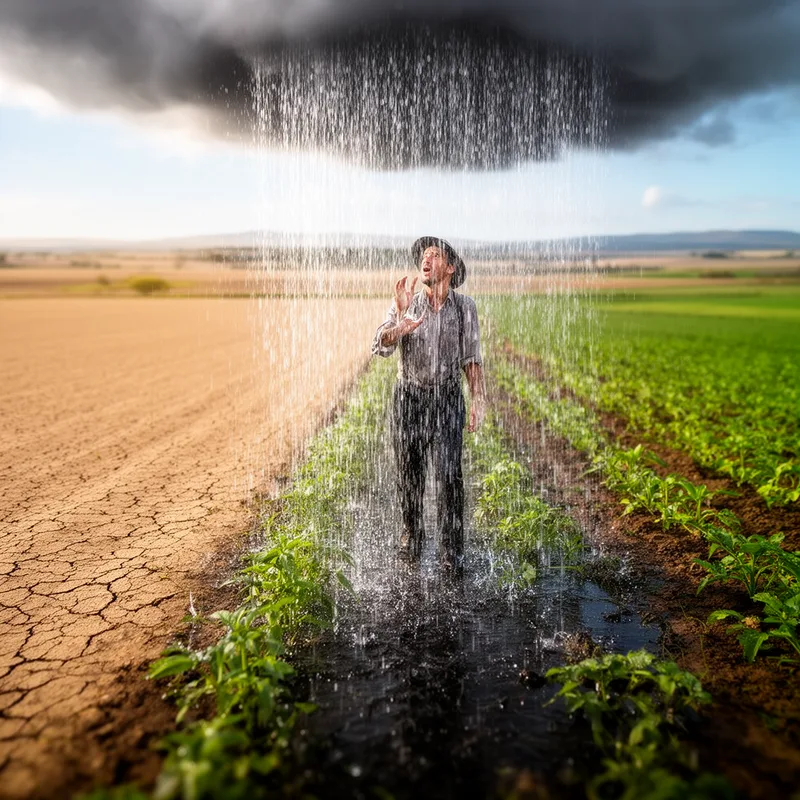 spate of rain