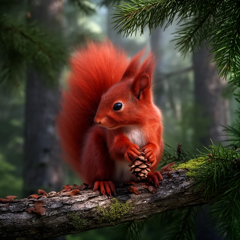 American red squirrel