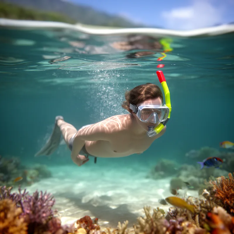 snorkel diving