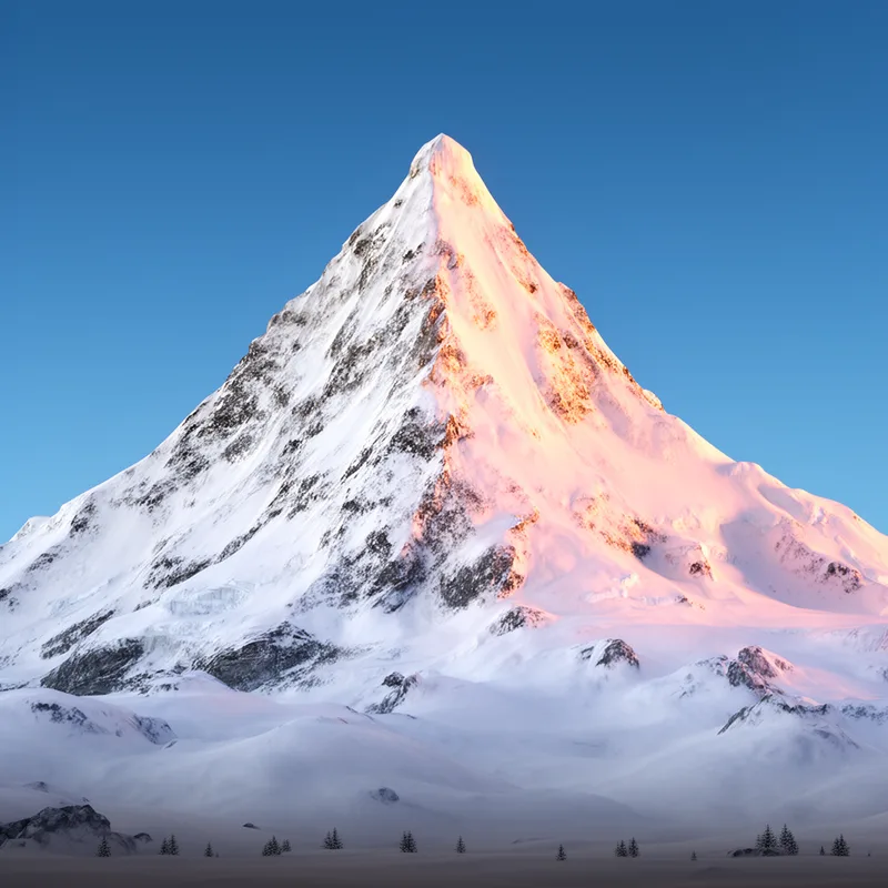 snow-covered mountain