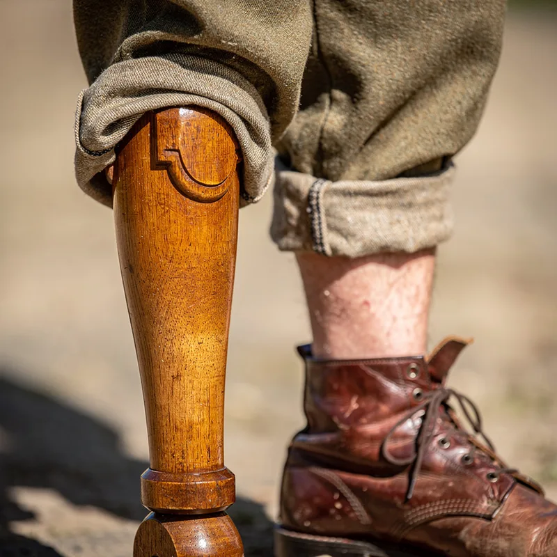 wooden leg