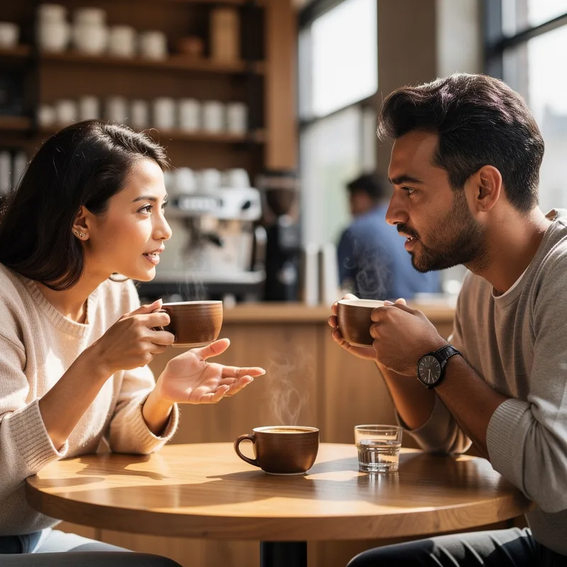 over coffee