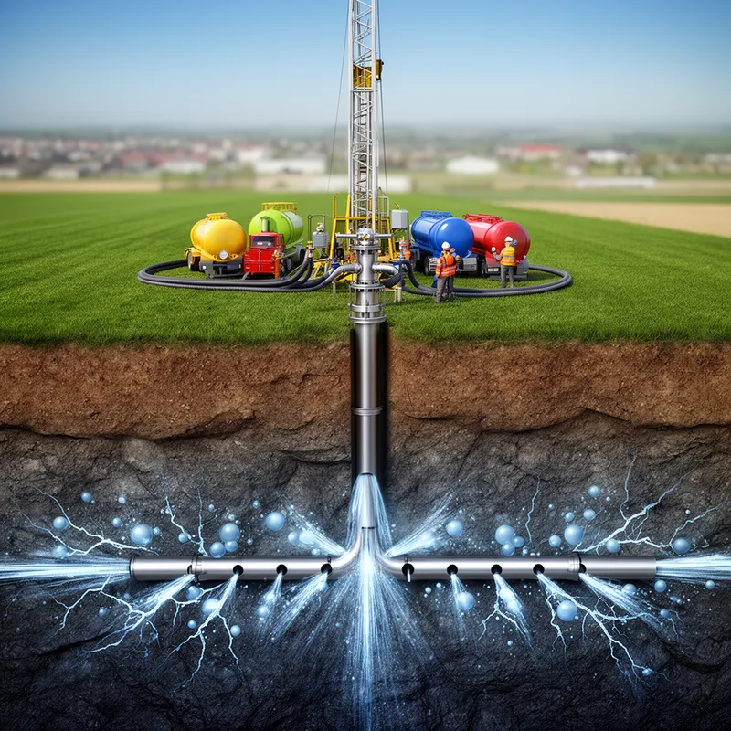 to frack the land