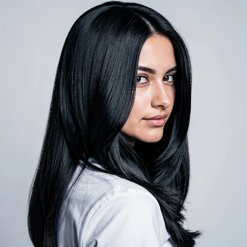 black-haired