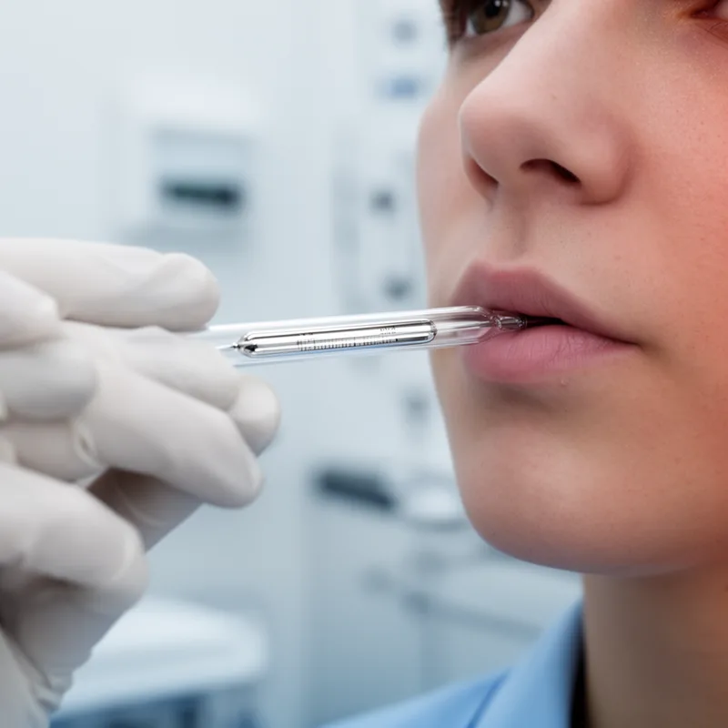 mercury-in-glass clinical thermometer