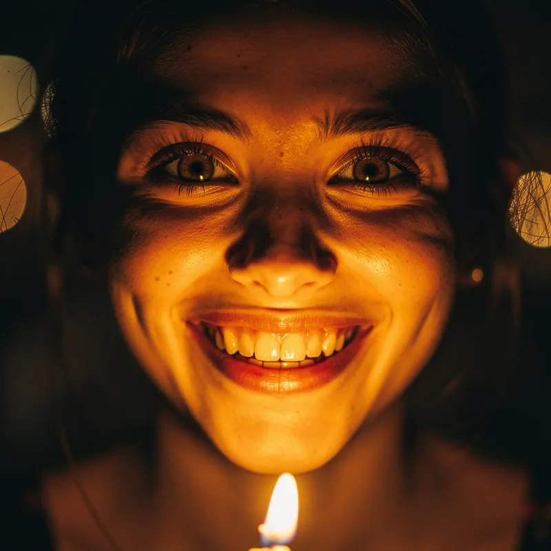 to light up