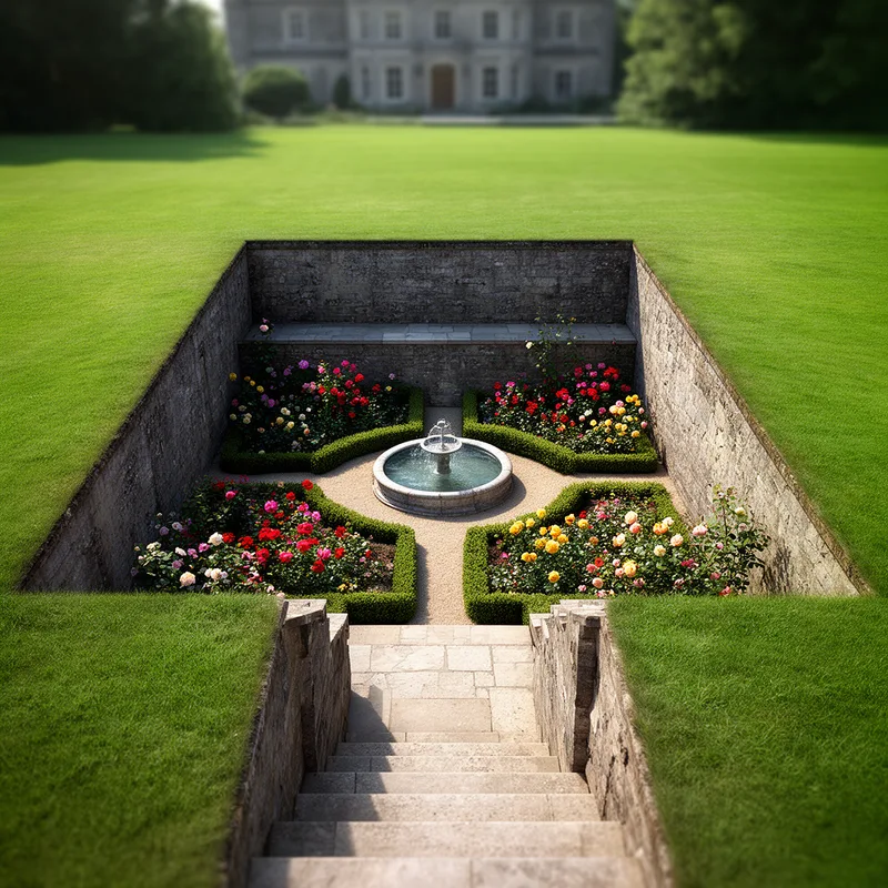 sunken garden