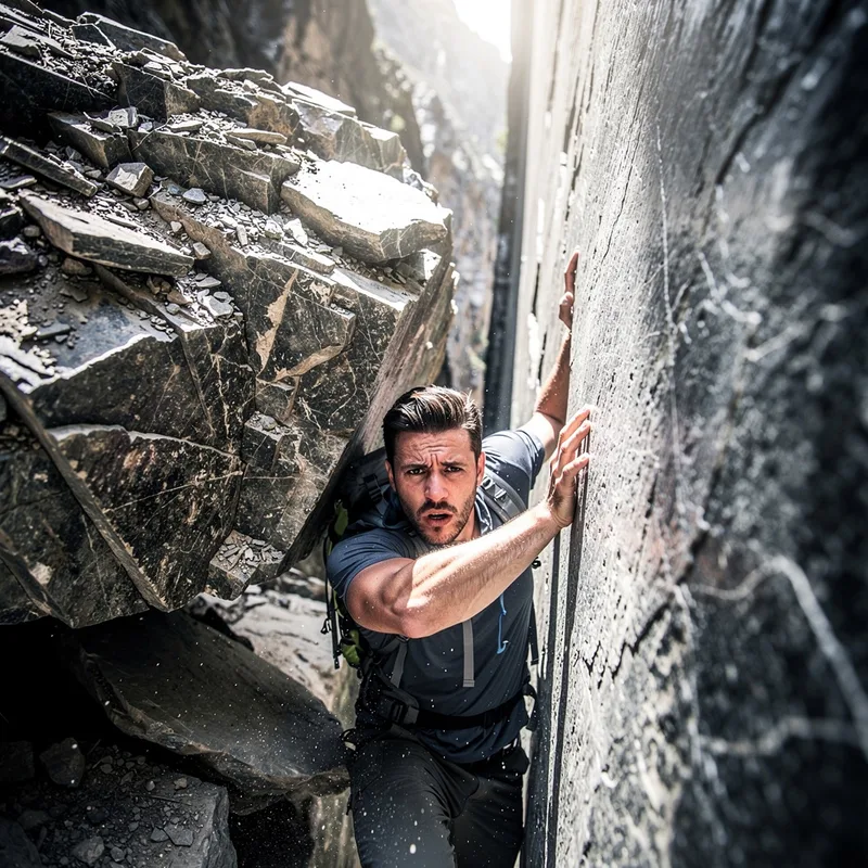 between a rock and a hard place