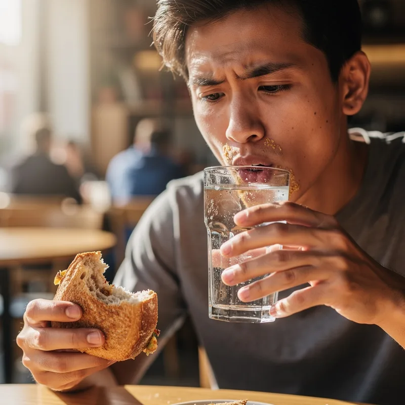 to wash down
