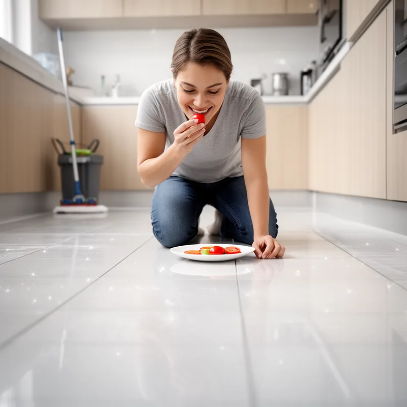 a floor one could eat off
