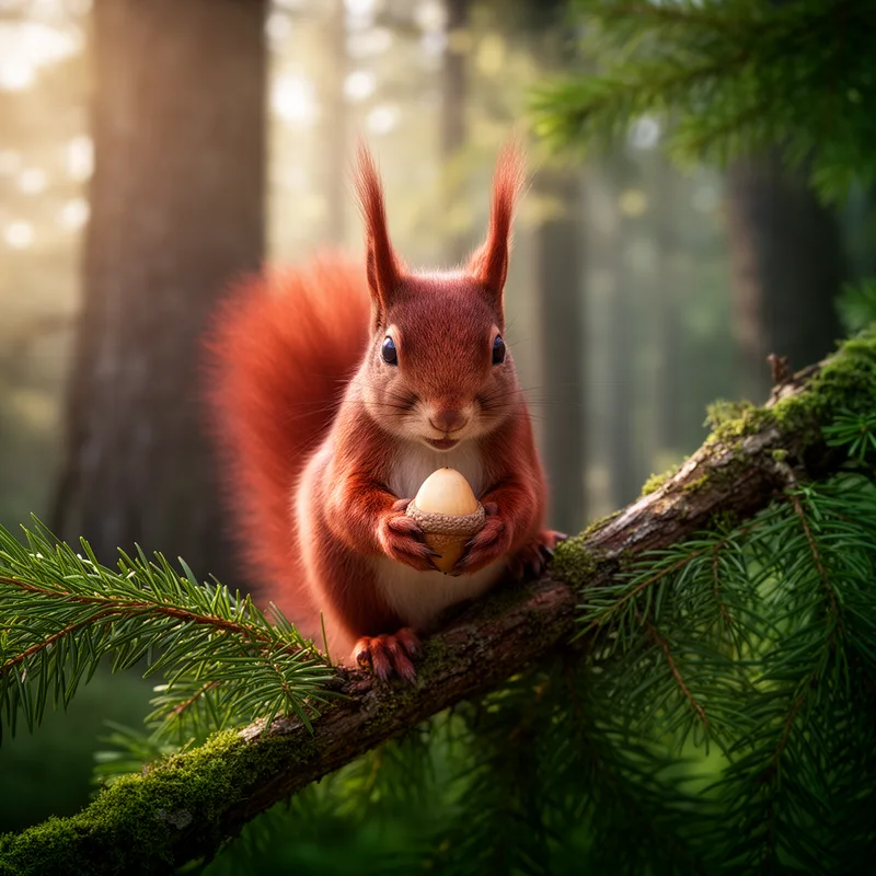 cat squirrel