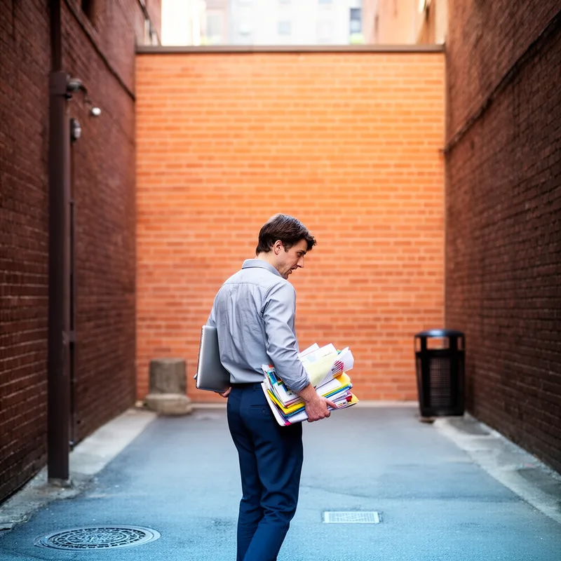 down a blind alley