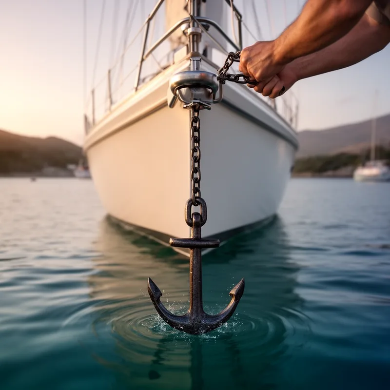 to cast anchor