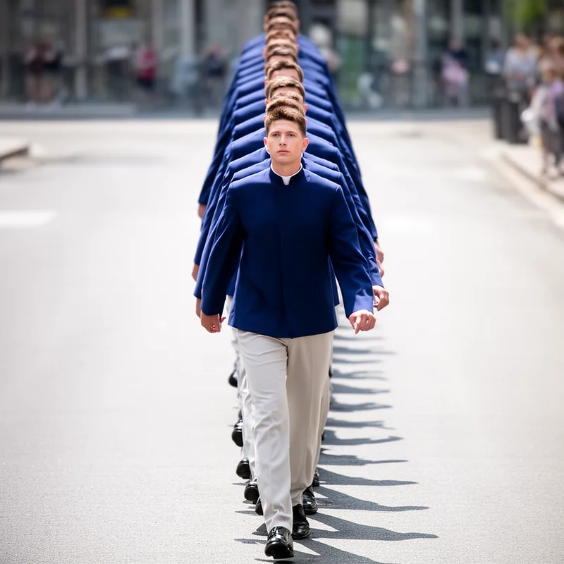 line of march