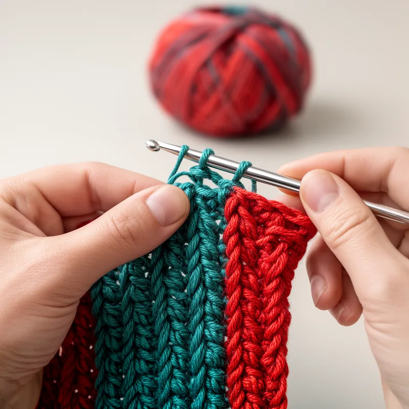 to double crochet