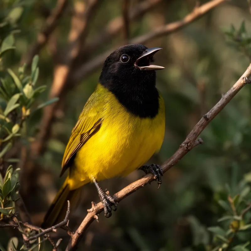 black-fronted bush shrike